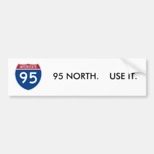 Adesivo Para Carro I-95_svg, 95 NORTES. USE-O