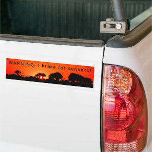 Adesivo Para Carro I Braço para Pôrs do sol Bumper Sticker
