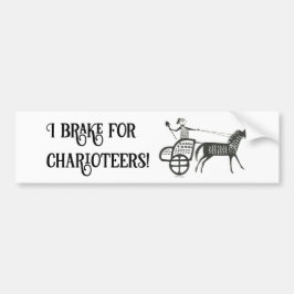 Adesivo Para Carro I Brake for Charioteers Mycenaean Bumper Sticker