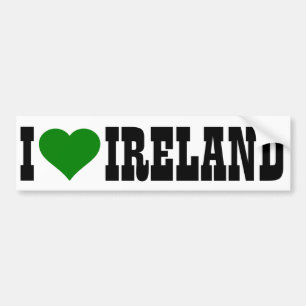 Adesivo Para Carro I [coração] Irlanda
