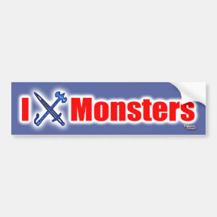 Adesivo Para Carro I (Espada) Monstros