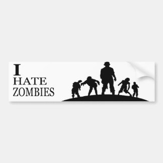 ADESIVO PARA CARRO I HATE ZOMBIES