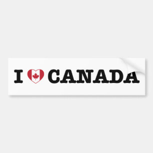 Adesivo Para Carro I Heart Canada