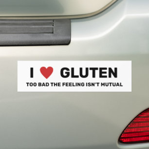 Adesivo Para Carro I Heart Gluten