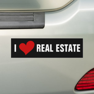 Adesivo Para Carro I Heart Imóveis