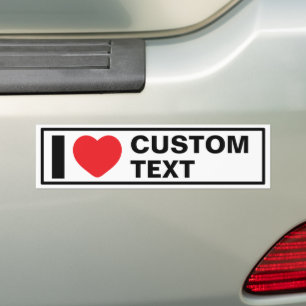 Adesivo Para Carro I Heart Modern Classic Bumper Sticker