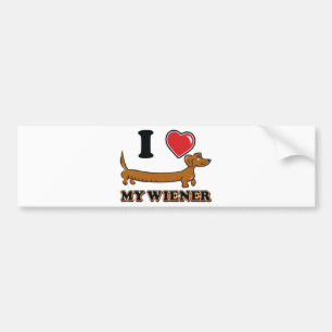 ADESIVO PARA CARRO I-HEART-MY-WEINER