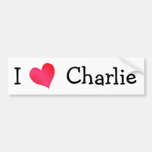 Adesivo Para Carro I Love Charlie