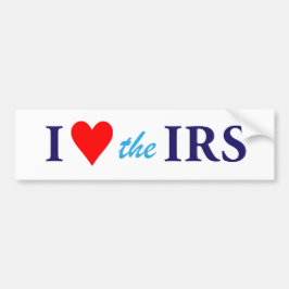 Adesivo Para Carro I Love Heart the IRS