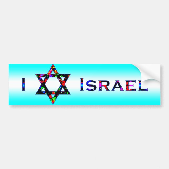 Adesivo Para Carro I (Love) Israel (Frente)