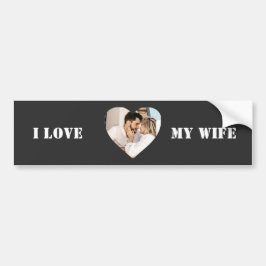 Adesivo Para Carro I Love My Wife Heart Custom Personalized Photo