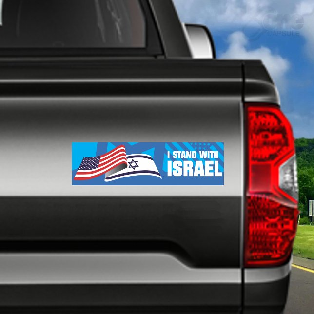 ADESIVO PARA CARRO I STAND WITH ISRAEL (Criador carregado)