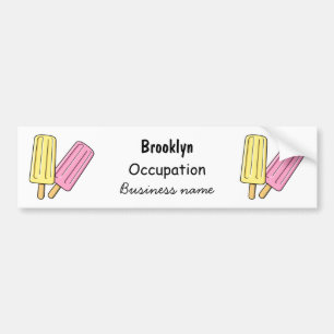 Adesivo Para Carro Ice pop cartoon