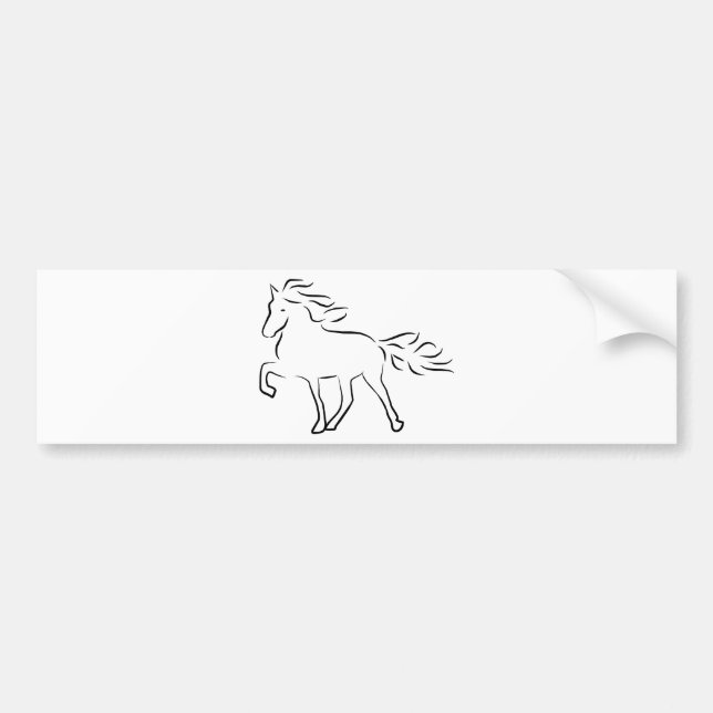 Adesivo Para Carro iceland horse (Frente)