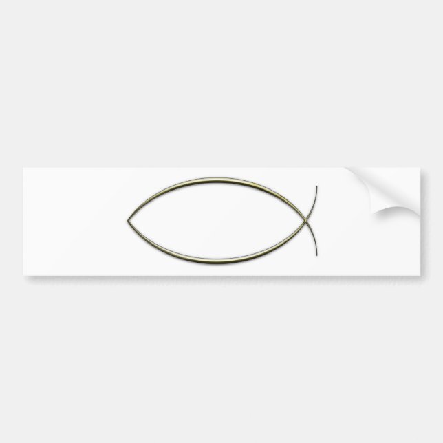 Adesivo Para Carro Ichthus (Frente)