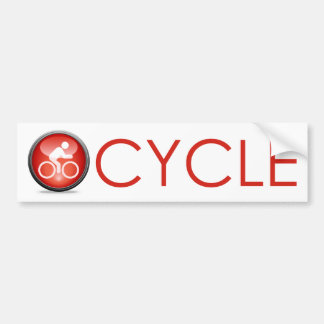 Adesivo Para Carro Ícone Bumpersticker do ciclismo