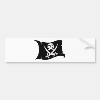Adesivo Para Carro Ícone de ondulação #10 do Bandeira-Pirata