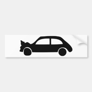 Adesivo Para Carro ícone preto do carro do impacto
