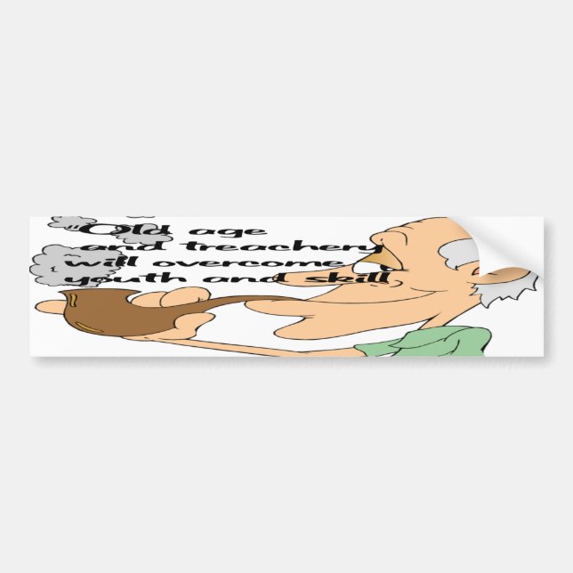 Adesivo Para Carro Idade avançada e perfídia (Frente)