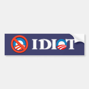 Adesivo Para Carro Idiota Obama