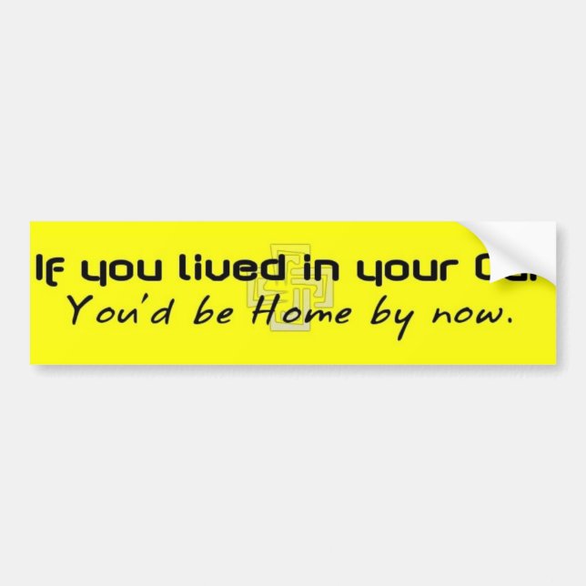 Adesivo Para Carro ifyoulivedinyourcar (Frente)