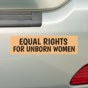 ADESIVO PARA CARRO IGUALDADE DE DIREITOS PARA AS MULHERES NASCIDAS