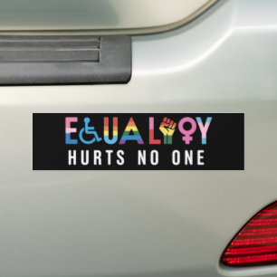 Adesivo Para Carro Igualdade Lgbt Não Prejudica Ninguém Orgulho Direi