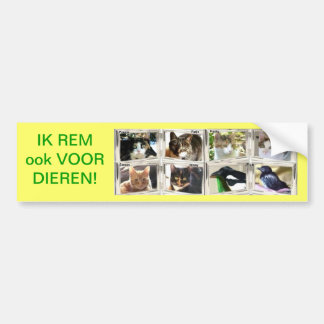 Adesivo Para Carro IK REM ook VOOR DIEREN!