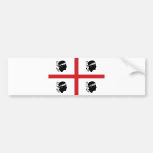 Adesivo Para Carro ilha da região de Italia da bandeira de sardinia