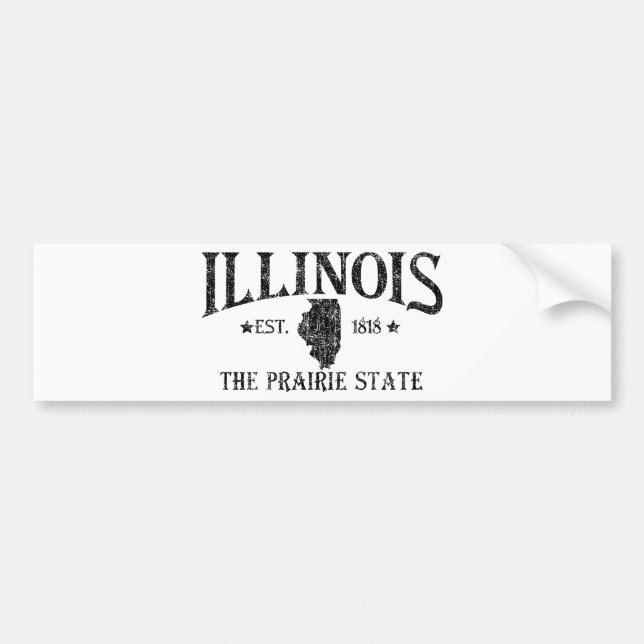 Adesivo Para Carro Illinois (Frente)
