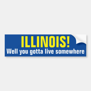 Adesivo Para Carro ILLINOIS! - Bom você conseguiu viver em algum