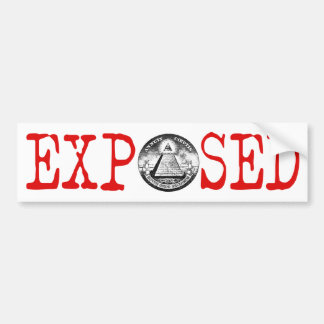 Adesivo Para Carro Illuminati exps o autocolante no vidro traseiro