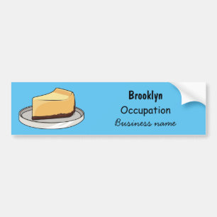 Adesivo Para Carro Ilustração de desenho animado de Cheesecake