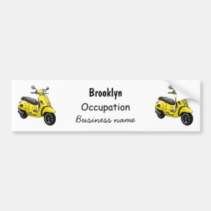 Adesivo Para Carro Ilustração de desenho animado de motocicleta