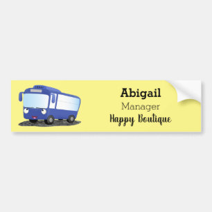 Adesivo Para Carro Ilustração de desenho animado de ônibus moderno