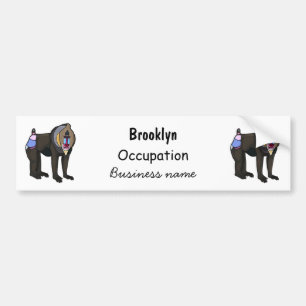 Adesivo Para Carro Ilustração de desenho animado Mandrill