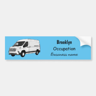 Adesivo Para Carro Ilustração de desenho de carrinha de entrega