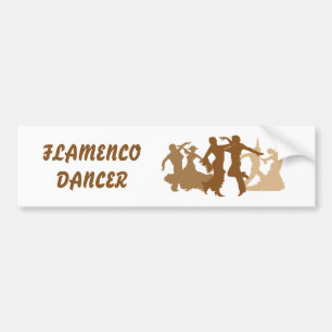 Adesivo Para Carro Ilustração dos dançarinos do Flamenco