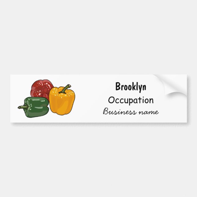 Adesivo Para Carro Imagem de desenho em Capsicum (Frente)
