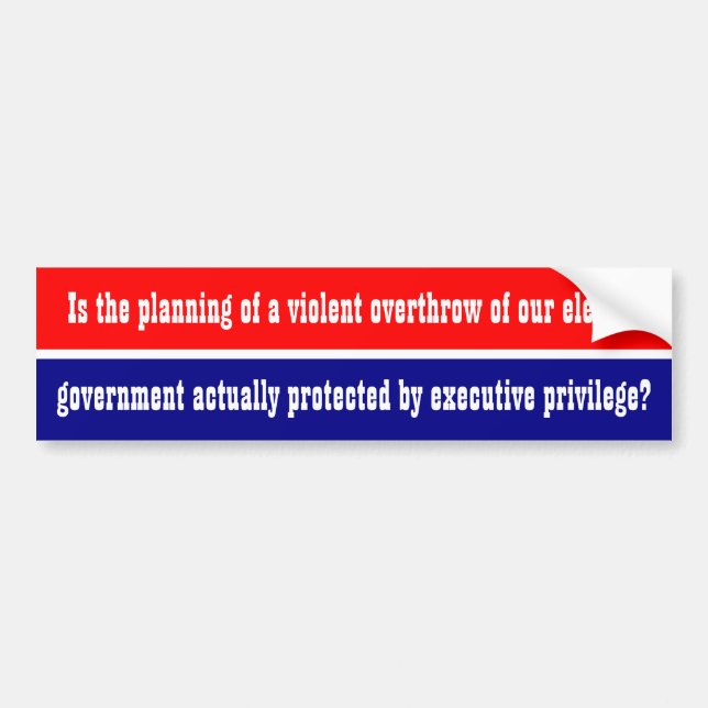 Adesivo Para Carro Imagem de privilégio executivo Bumper Sticker (Frente)