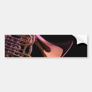 Adesivo Para Carro Imagem do instrumento musical da trompa francesa