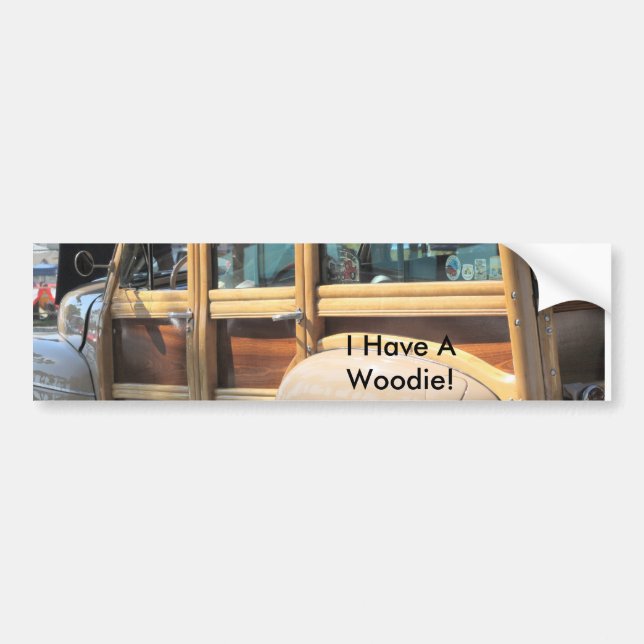 Adesivo Para Carro IMG_7869, eu tenho um Woodie! (Frente)