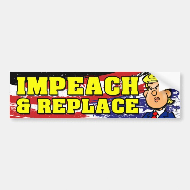 Adesivo Para Carro Impeach and Replace (Frente)