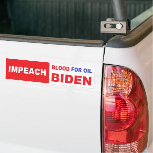 Adesivo Para Carro Impeach Blood para óleo Biden