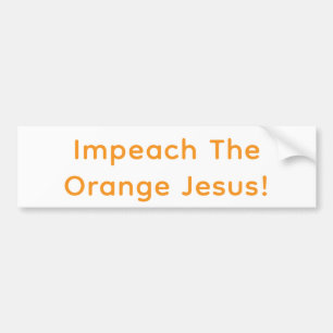 Adesivo Para Carro Impeach O Jesus Laranja! Hankamer Artjunkhaus Fun