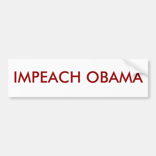 Adesivo Para Carro Impeach Obama (Frente)