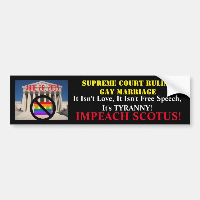 ADESIVO PARA CARRO IMPEACH SCOTUS! (Frente)
