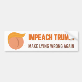 Adesivo Para Carro Impeach Trump - Torne a Mentira Errada Novamente