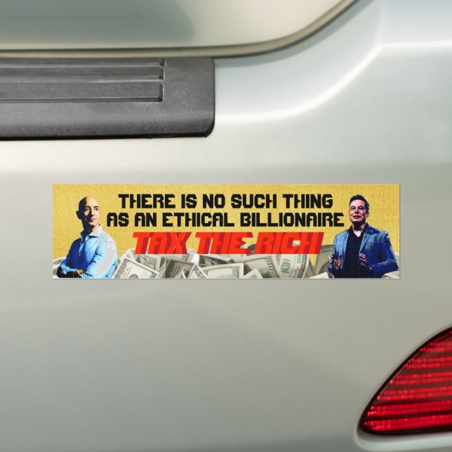 Adesivo Para Carro Impostos Sobre O Rich Bumper Sticker (No carro)