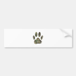 Adesivo Para Carro Impressão da Camo Dog Paw